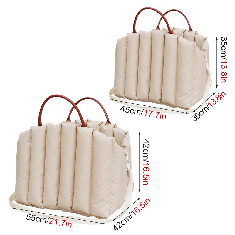 The Pet Dog Carrying Booster Seat provides a secure, elevated space for dogs during travel.